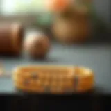 Exquisite gold bead bracelet set showcasing intricate designs