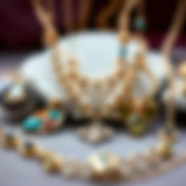 A beautiful collection of hypoallergenic necklaces arranged artistically