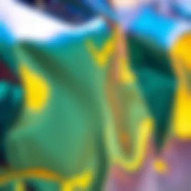 Captivating Close-Up of Iridescent Texture Close-up of iridescent material showcasing its reflective qualities