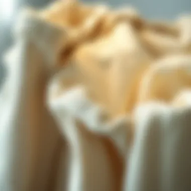 Eco-Friendly Fabric Material Close-up of eco-friendly fabric used in laundry baskets