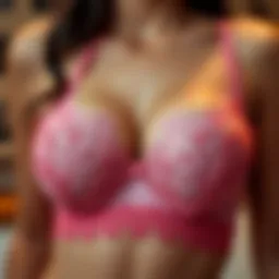 Elegant lace bra designed for full bust support