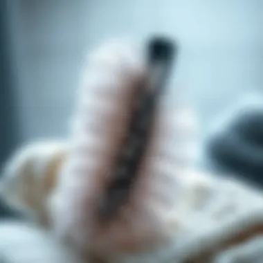 A lint trap cleaner brush designed for optimal efficiency