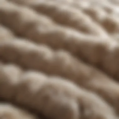 Texture and Comfort of Fur Duvets Close-up of a plush fur duvet showcasing its texture