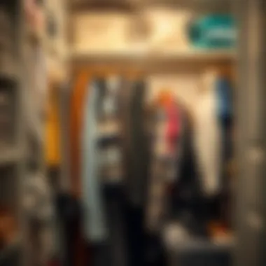 Organized Closet Using Vacuum-Sealed Bags Organized closet space with vacuum-sealed bags