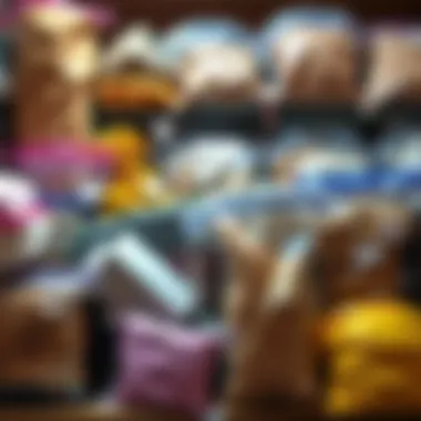 Diverse Items Stored in Vacuum-Sealed Bags Variety of items stored in vacuum-sealed bags