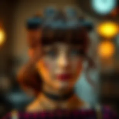 Curled Bangs Inspiration A model showcasing beautifully curled bangs using various curlers