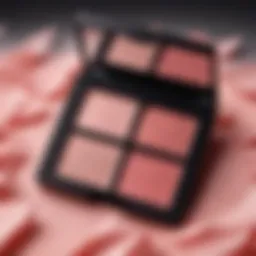 Elegant display of NARS Rose Blush showcasing its exquisite color and texture