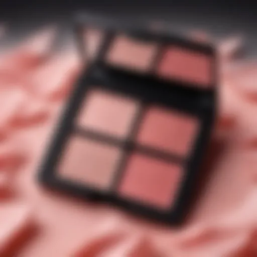 Elegant display of NARS Rose Blush showcasing its exquisite color and texture