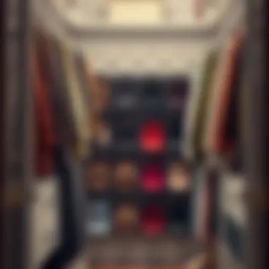 Maximize Closet Space with Hanging Storage Organized closet featuring multiple hanging shoe storage bags