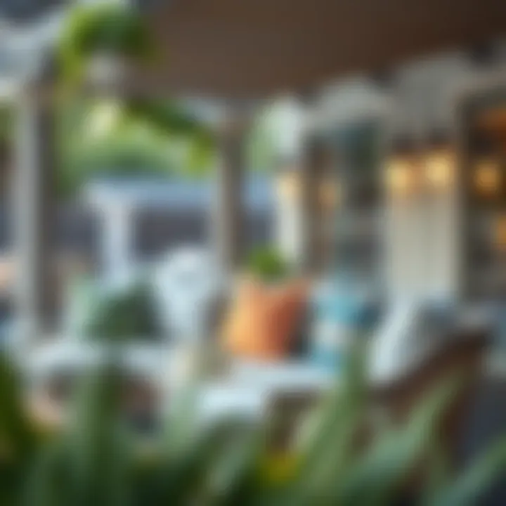 Stylish Outdoor Seating Area with Pillow Covers Luxurious outdoor seating area adorned with stylish pillow covers