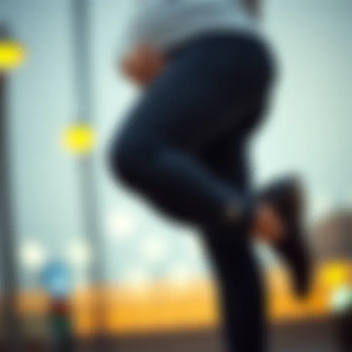 Stylish and Functional Stylish pregnancy leggings featuring functional pockets