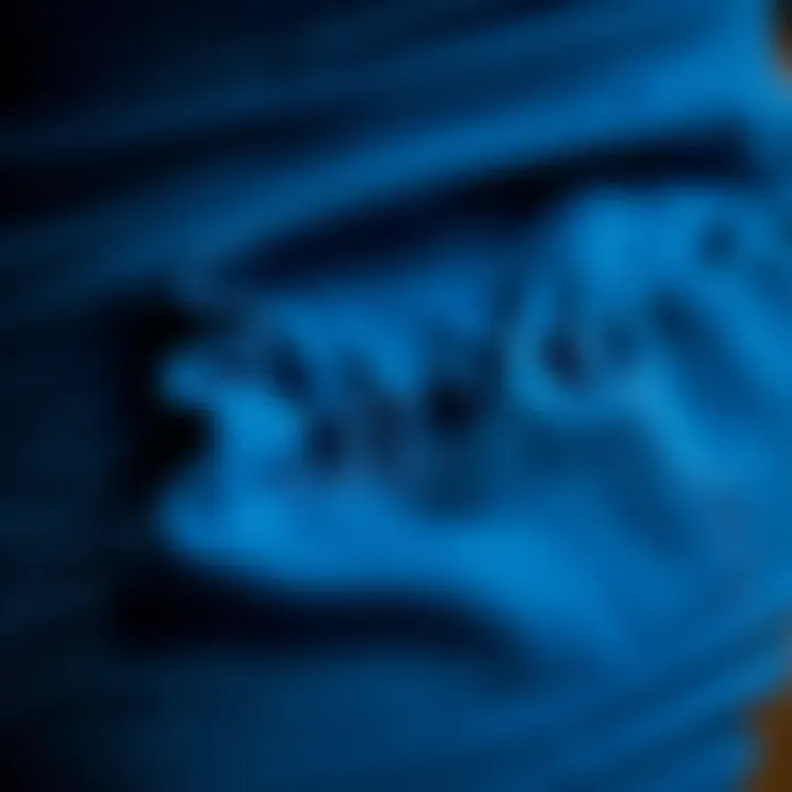 Quality Material Overview Close-up of the material used in pregnancy leggings