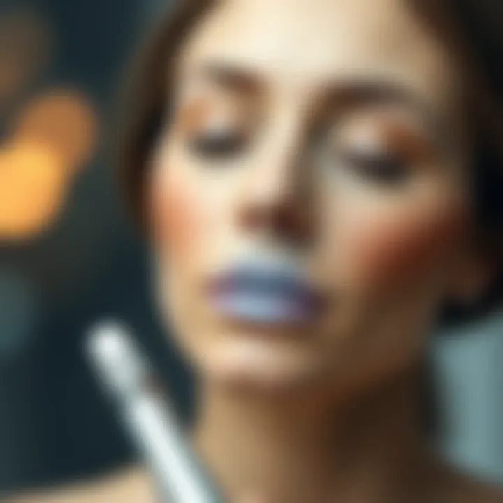 Impact of Facial Wand Technology on Skin Layers Illustration of skin layers affected by the anti-aging facial wand technology.