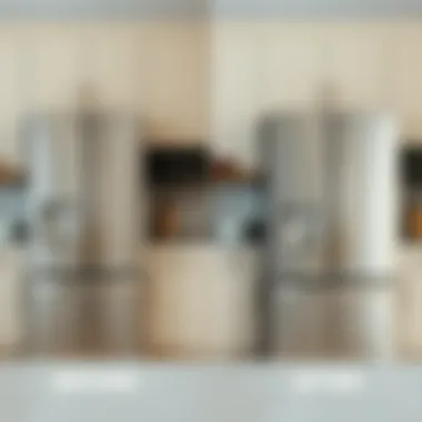 Dramatic Kitchen Aesthetic Transformation with Contact Paper Before and after comparison of a refrigerator with and without contact paper