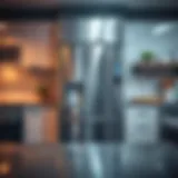 Sleek stainless steel contact paper applied to a refrigerator