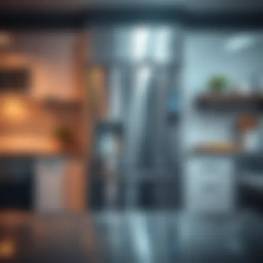 Sleek stainless steel contact paper applied to a refrigerator