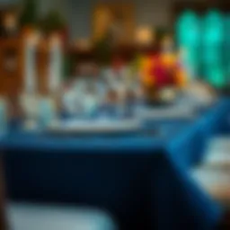 The Allure of Navy Blue Cheesecloth Table Runners Introduction