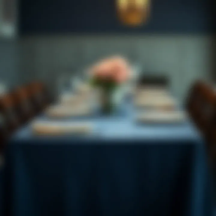 Notable The Allure of Navy Blue Cheesecloth Table Runners