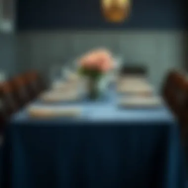 Notable The Allure of Navy Blue Cheesecloth Table Runners Notable The Allure of Navy Blue Cheesecloth Table Runners