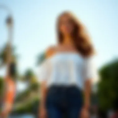 Notable The Allure of the White Off-the-Shoulder Peasant Blouse