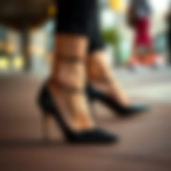 Versatile thick kitten heels styled for various occasions