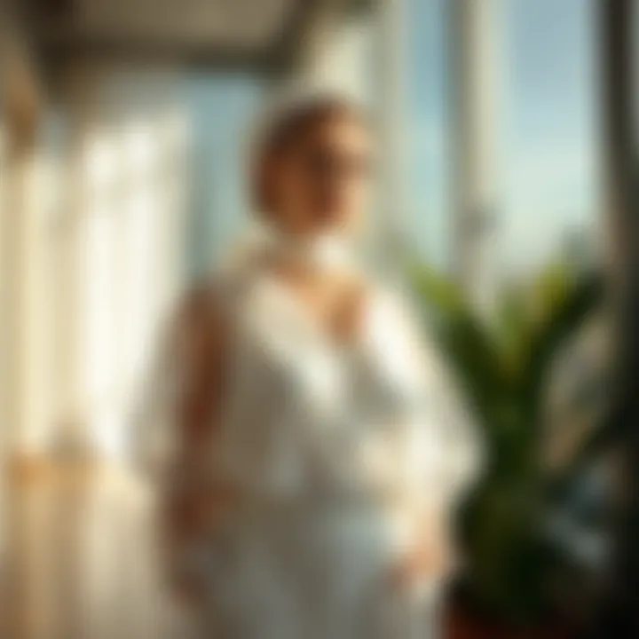 Layering with Sheer Elegance Fashion ensemble highlighting white sheer layering