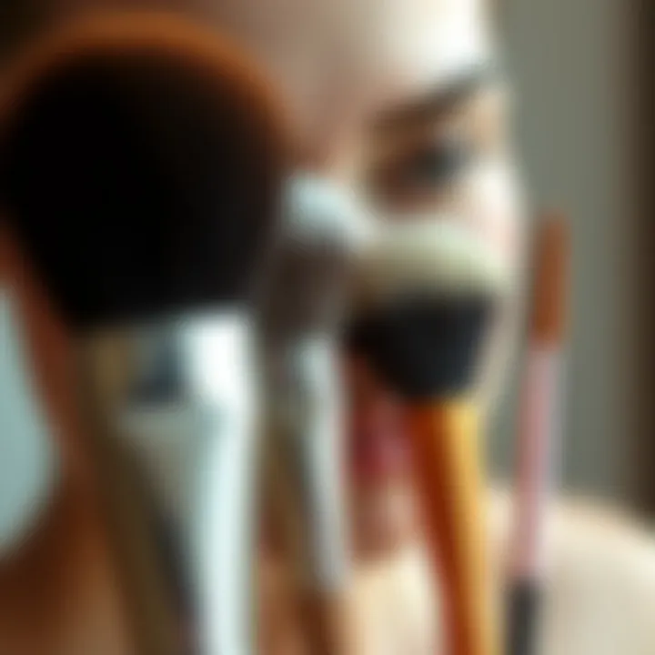 Choosing Brushes for Different Skin Types Comparison of different skin types with suitable brushes