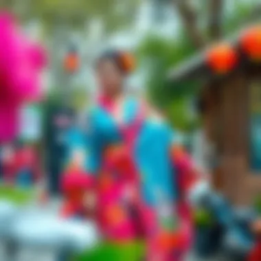 Elegant plus size kimono set in vibrant colors