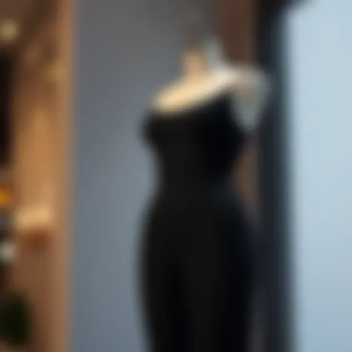 Elegant plus size bodycon jumpsuit on a mannequin