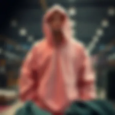 A visual representation of sustainable hoodie production methods