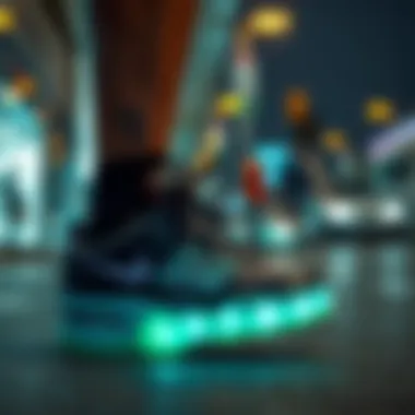 Cultural significance of flash light shoes in urban settings