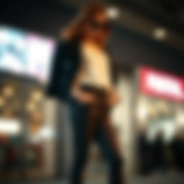 Fashionable styling options for flare leggings with pockets, featuring accessories