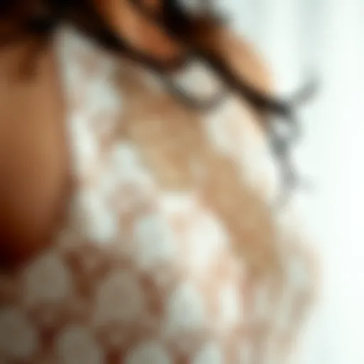 A beautifully crafted lace front lace showcasing intricate designs and textures.