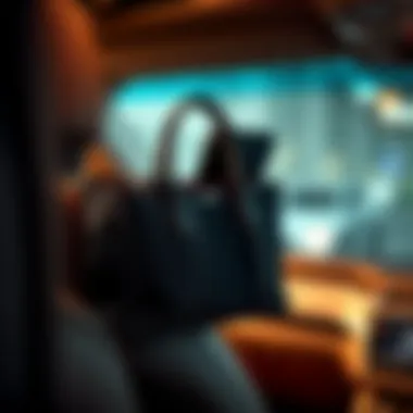 Functional Handbag Holder for Vehicle Organization Functional handbag holder enhancing organization in vehicle interiors