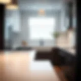 Elegant silicone gap cover in a modern kitchen setting