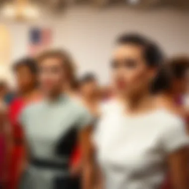 Fashion Show with 1950s Pencil Dresses Fashion show featuring models in 1950s inspired pencil dresses