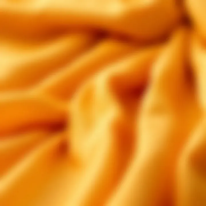 Luxurious Fabrics of Solid Color Neck Scarves A luxurious close-up of fabric textures used in solid color neck scarves