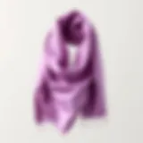 Pristine Solid Color Neck Scarf A pristine solid color neck scarf draped artistically on a neutral background