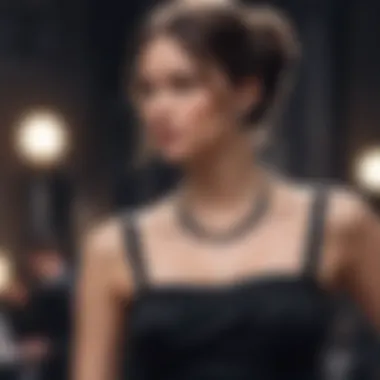 Chic accessories to enhance the black dress Stylish accessories paired with a classic black dress