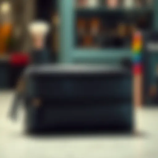 Luxurious zippered makeup brush case showcasing sleek design and premium materials