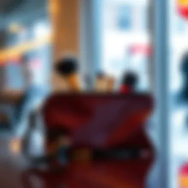 Stylish makeup brush zipper case as a statement accessory in a fashionable setting