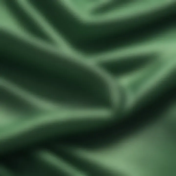 Close-up of fabric texture of a green cover up