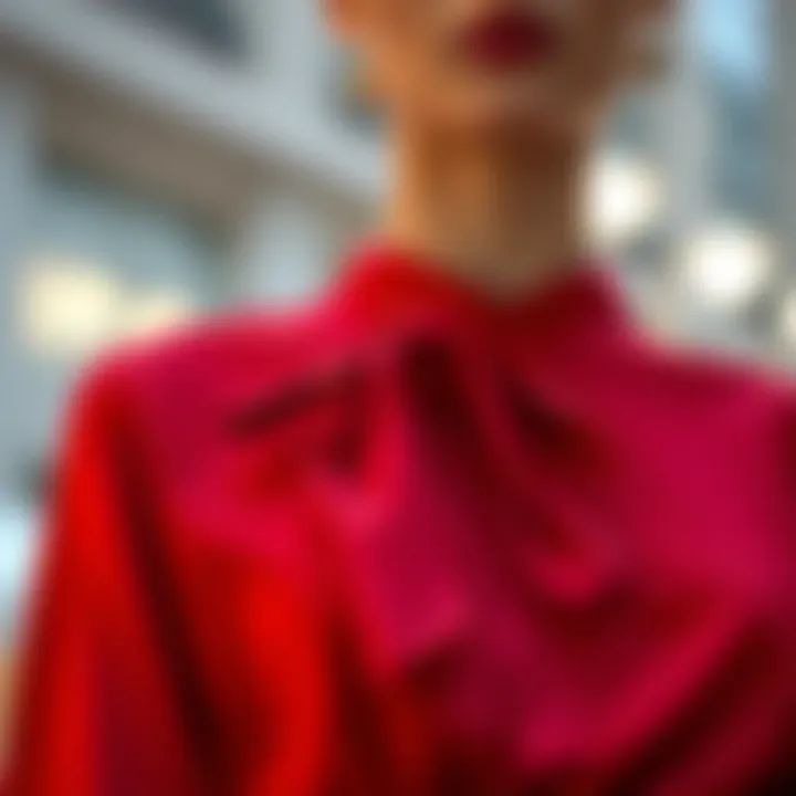 Detailing of Tie Waist Close-up of tie waist detailing on a long sleeve top