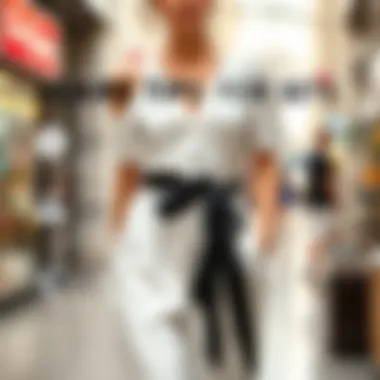 Infographic highlighting care tips for white skirt top sets