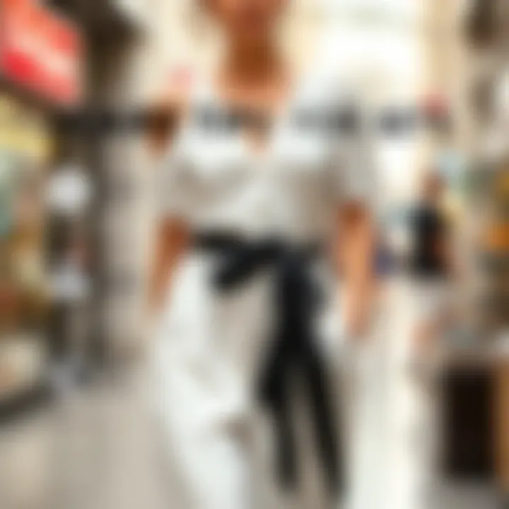 Infographic highlighting care tips for white skirt top sets