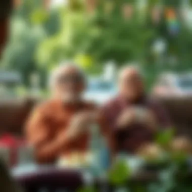 Comfortable leisure activity for senior enjoyment