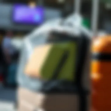 Close-up of eco-friendly materials used in transparent luggage covers