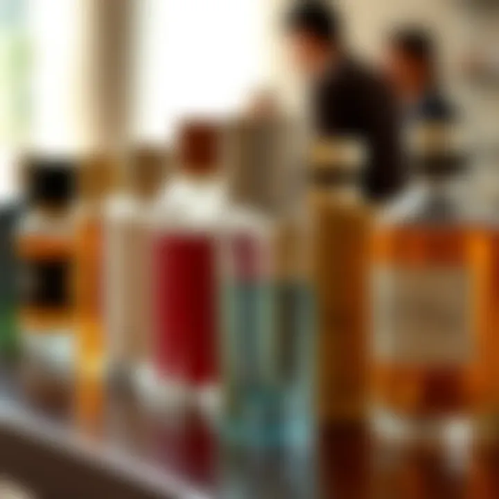 Travel perfume holders in various materials and styles