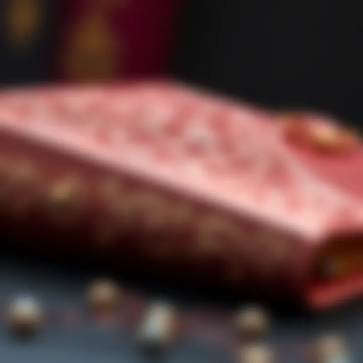 Intricate Design of Rose Gold Binder Close-up of rose gold binder with intricate design elements