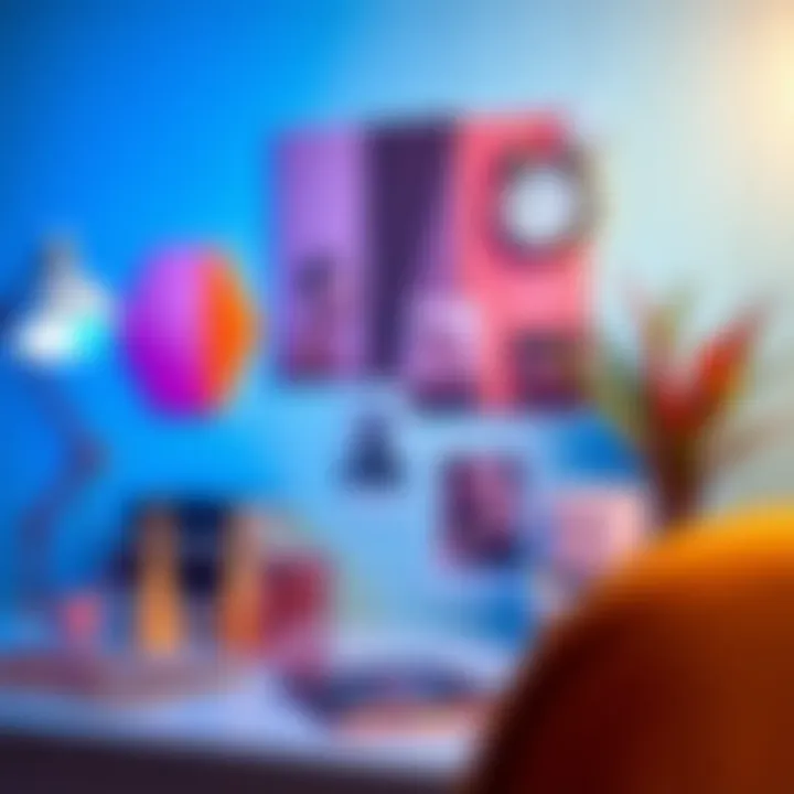 Color Psychology Mood Board with Rose Gold Accents Mood board depicting color psychology with rose gold accents